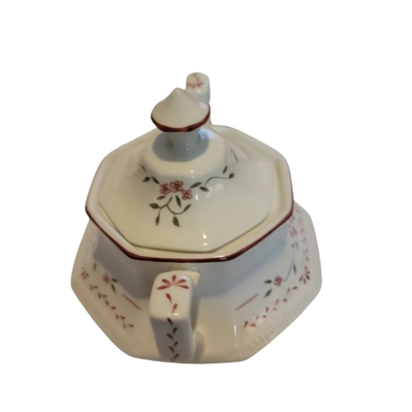 Sugar bowl JOHNSON BROTHERS MADISON LIDDED SUGAR BOWL floral pink floral vintage - Picture 3 of 10